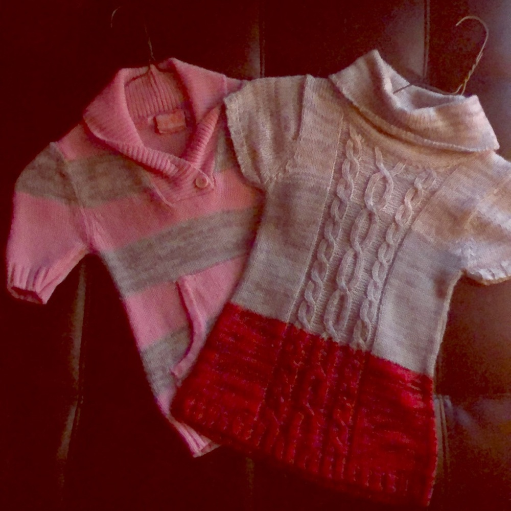 2 sweater dresses for kids